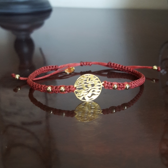 Barbari Jewelry - Woven Bracelet with Hebrew Script